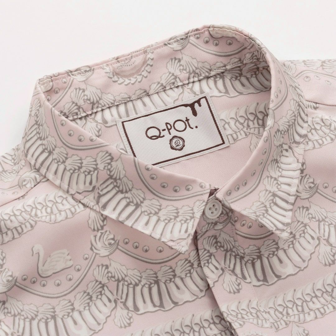 バレエコア スワン ピンク　シャツ