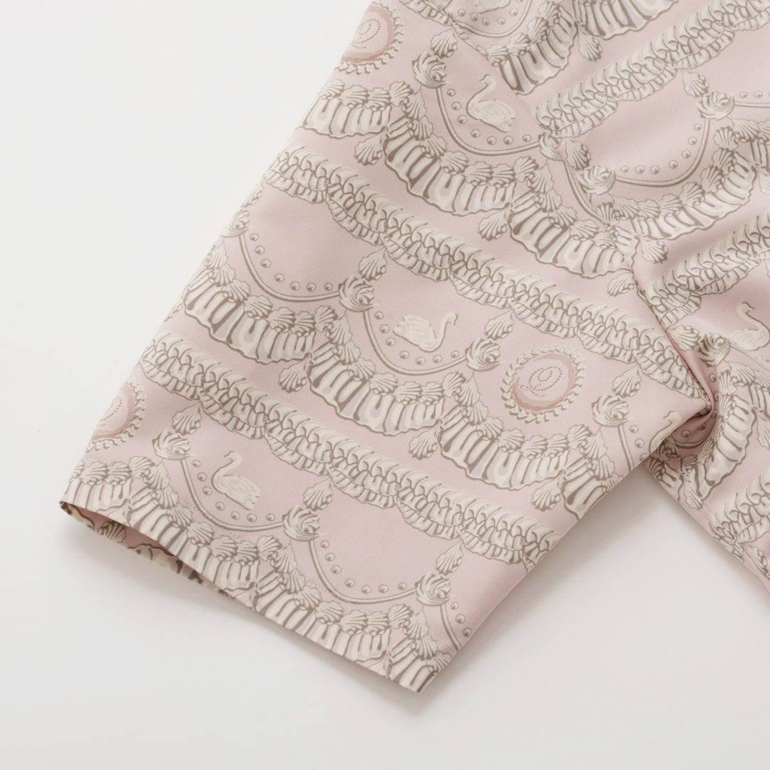 バレエコア スワン ピンク　シャツ