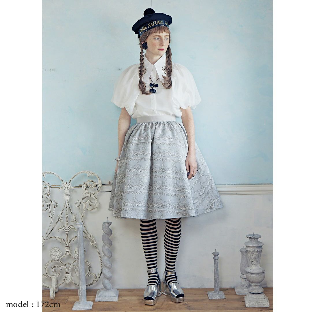 バレエコア スワン ブルー　スカート