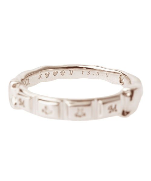 K18 ディズニーコラボ　結婚指輪