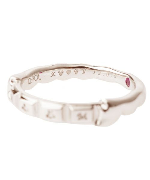 K18 ディズニーコラボ　結婚指輪