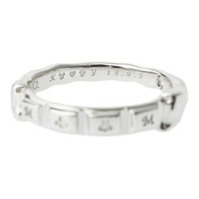 【プラチナ】ミッキー&ミニー/メルティチョコレートリング【オーダージュエリー】【ディズニー アクセサリー】【受注予約】
