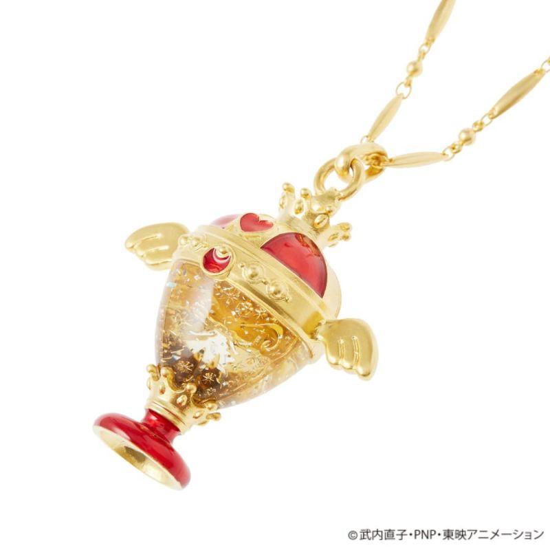 セーラームーン Q-pot ムーンフェイズの懐中時計ネックレス USED】Q-pot.×美少女戦士セーラームーン / ムーンフェイズの懐中