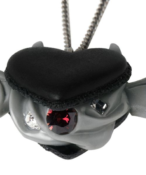 デビルハート ブラックセサミマカロン ネックレス（ブラック