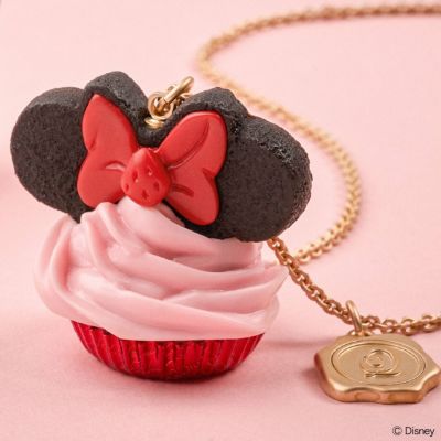 ミニー/ストロベリーカップケーキ ネックレス【ディズニー アクセサリー】