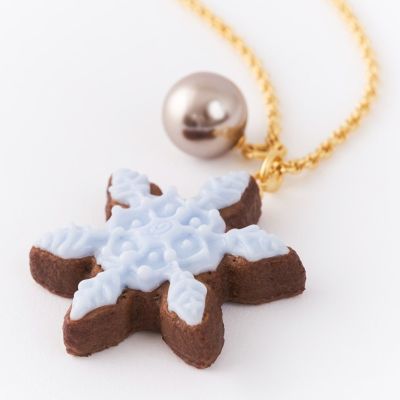 スノーフレーク シュガークッキー ネックレス(ライトブルー)