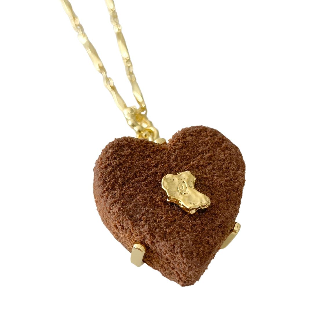 リュクスハートショコラ ネックレス(ブラウン) | Q-pot. ONLINE SHOP