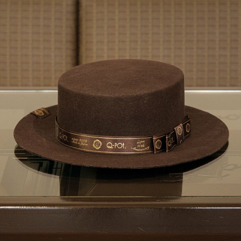 20周年限定リボン チョコレート フェルト カンカン帽 | Q-pot