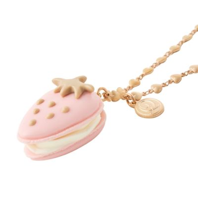 ザ・ストロベリーマカロン ネックレス(Pink)