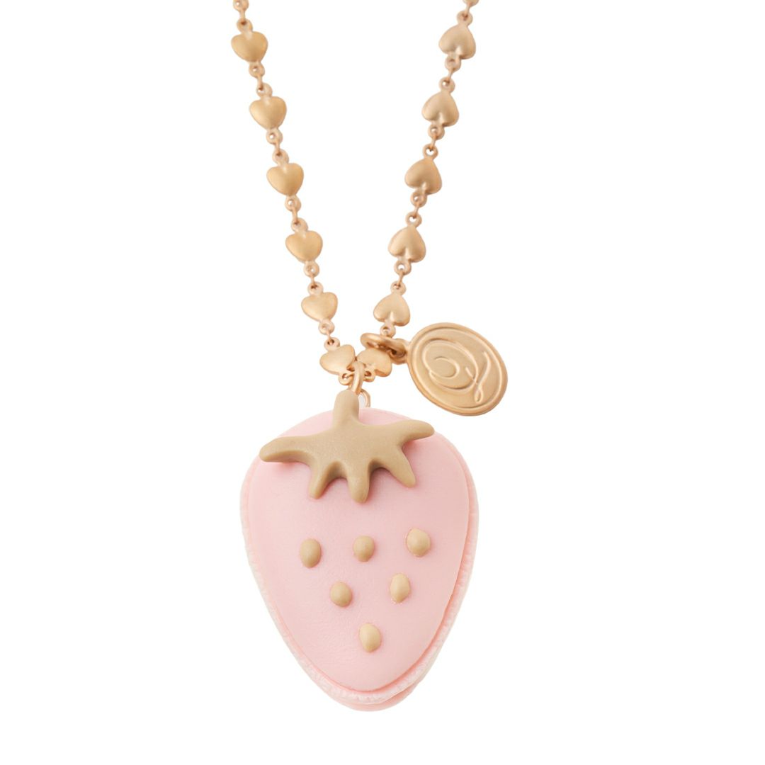ザ・ストロベリーマカロン ネックレス(Pink) | Q-pot. ONLINE SHOP