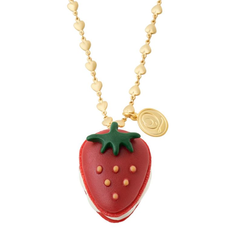 ザ・ストロベリーマカロン ネックレス(Red) | Q-pot. ONLINE SHOP
