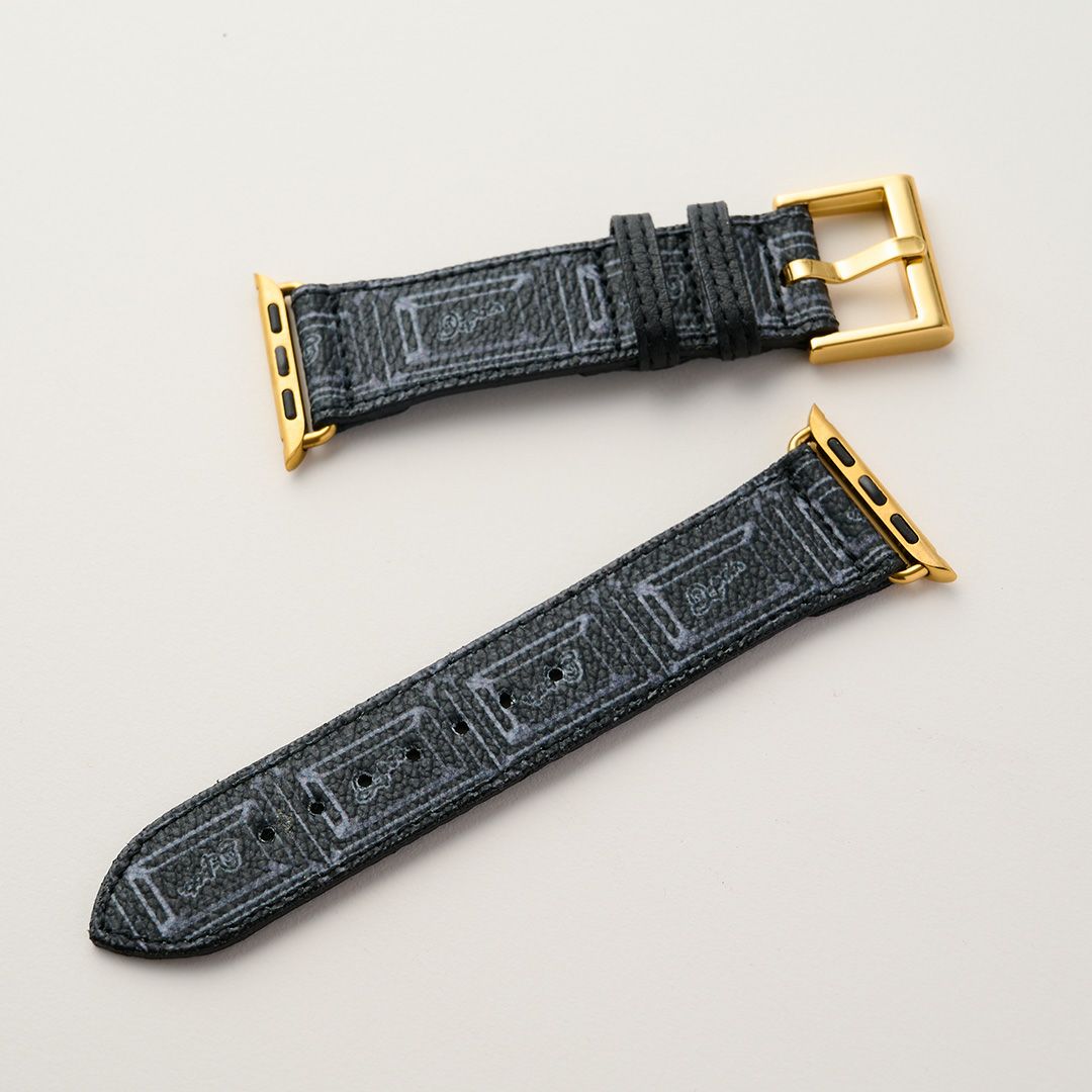 Apple Watch用 ブラックチョコレート レザーバンド（38～41mm対応）