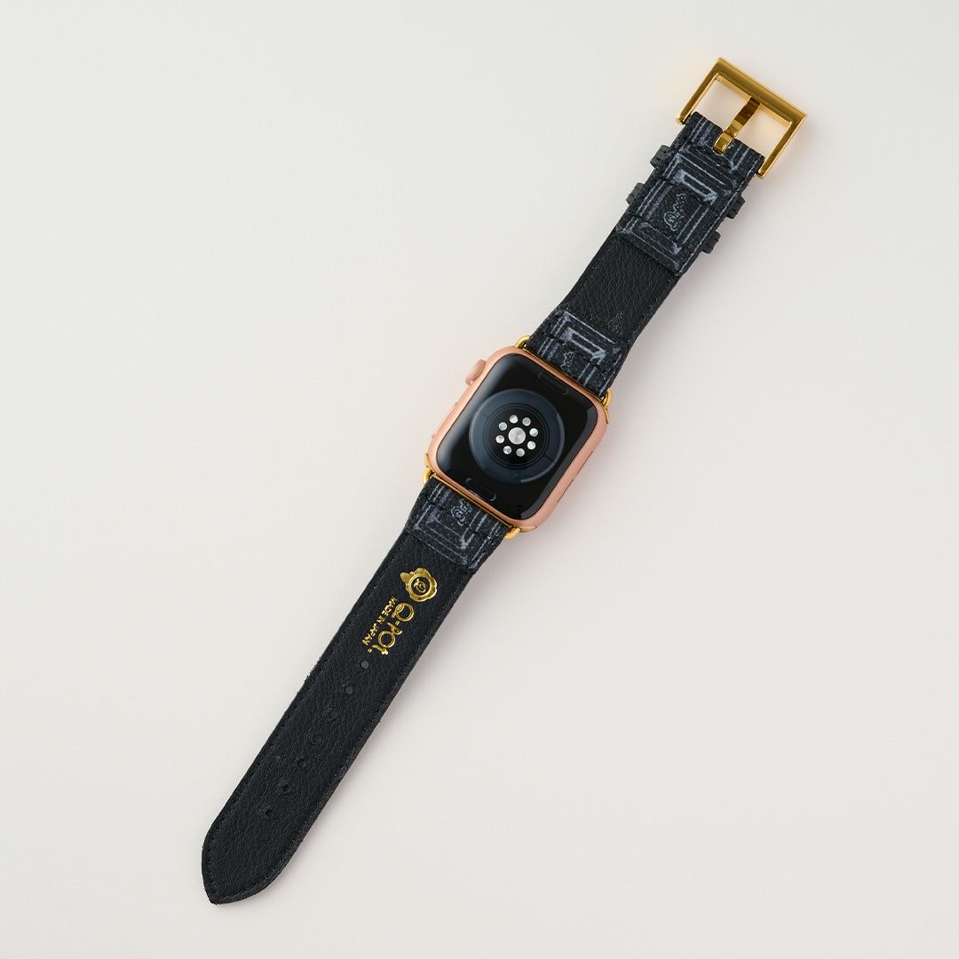 Apple Watch用 ブラックチョコレート レザーバンド（38～41mm対応）