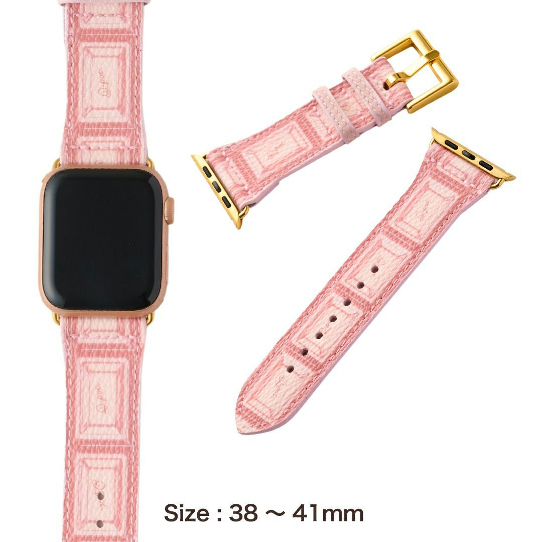 Apple Watch用 ストロベリーチョコレート レザーバンド（38～41mm対応）