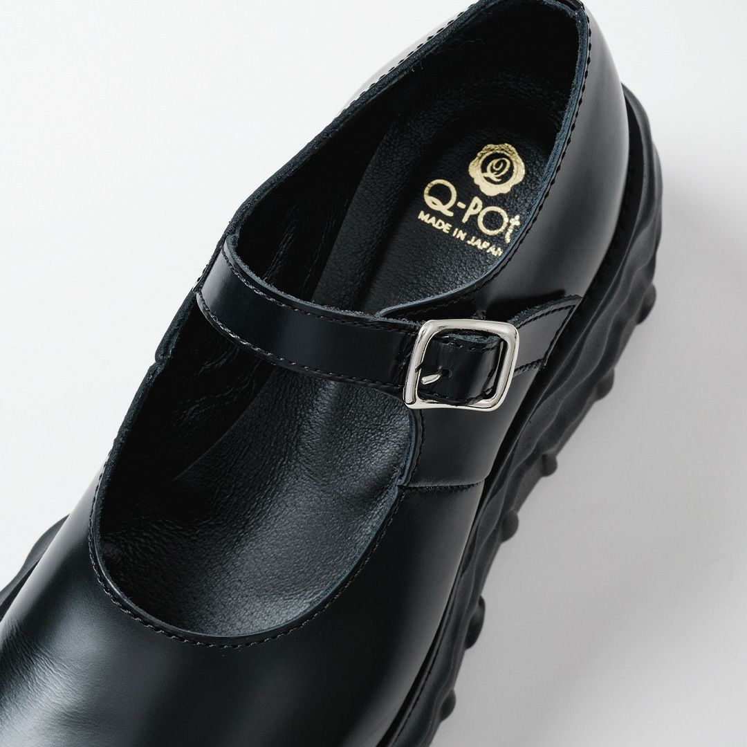 本革 メルティングチョコレート　メリージェーン（ブラック） シューズ