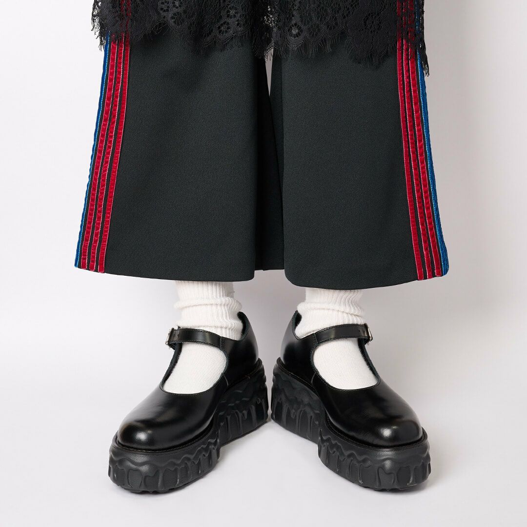 本革 メルティングチョコレート　メリージェーン（ブラック） シューズ