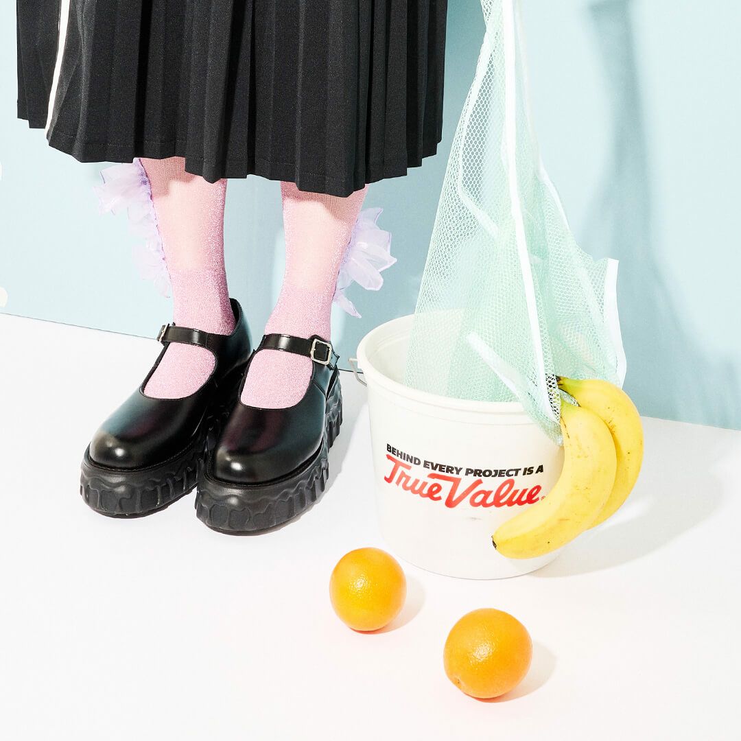 本革 メルティングチョコレート　メリージェーン（ブラック） シューズ