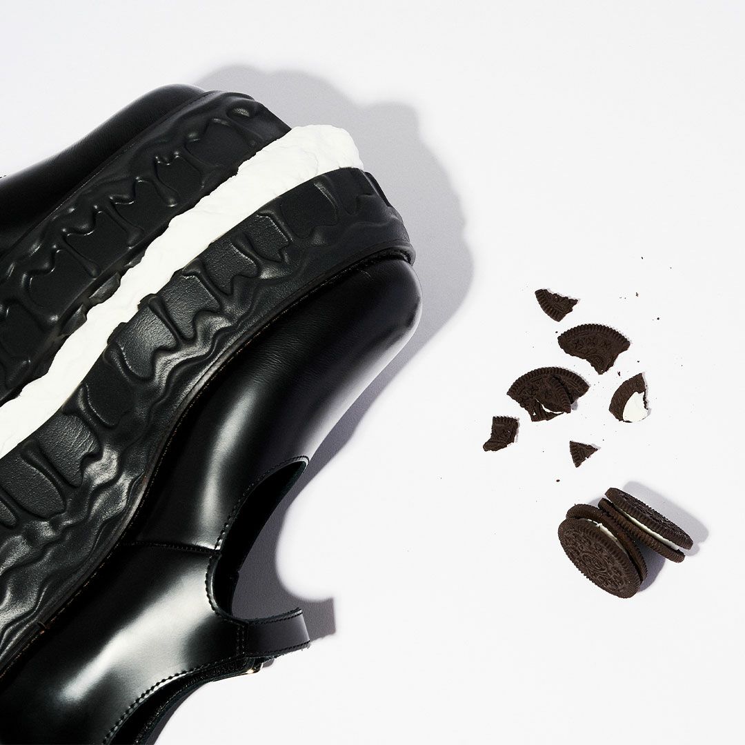 本革 メルティングチョコレート　メリージェーン（ブラック） シューズ