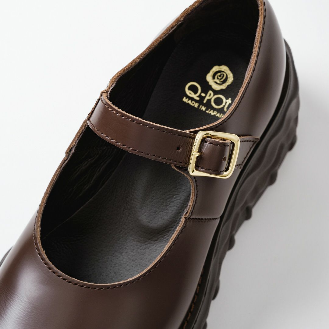 本革 メルティングチョコレート　メリージェーン（ブラウン） シューズ