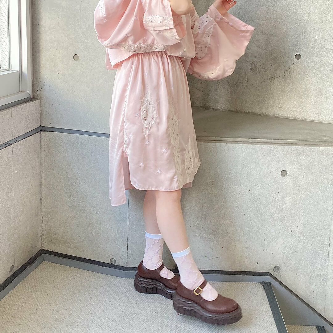 本革 メルティングチョコレート　メリージェーン（ブラウン） シューズ