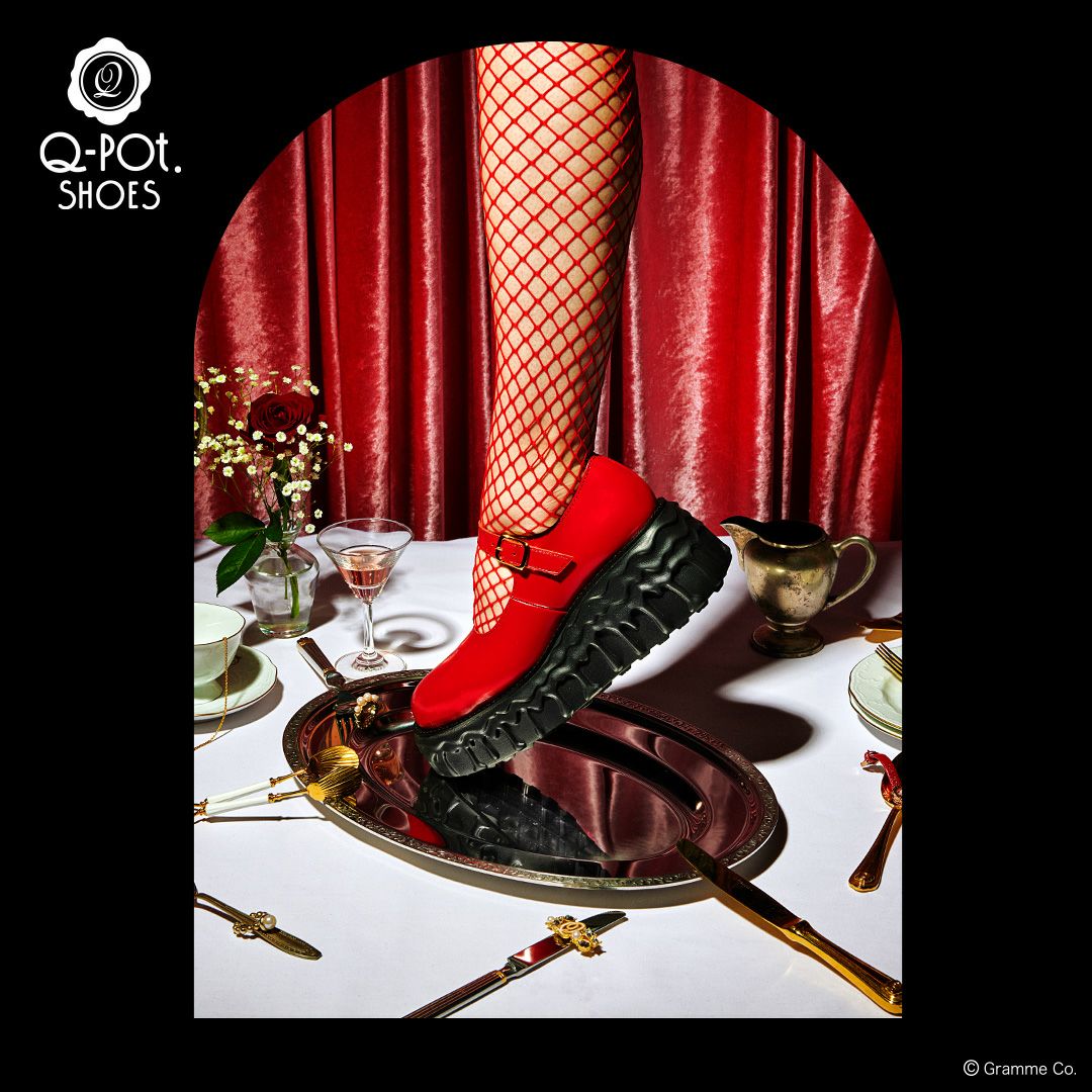 本革 メルティングチョコレート　メリージェーン（レッド） シューズ