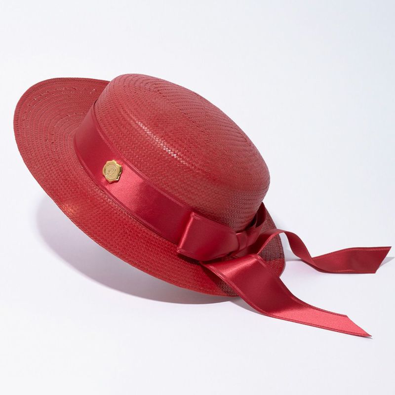 ☆クラシック リボン カンカン帽（レッド） | Q-pot. ONLINE SHOP