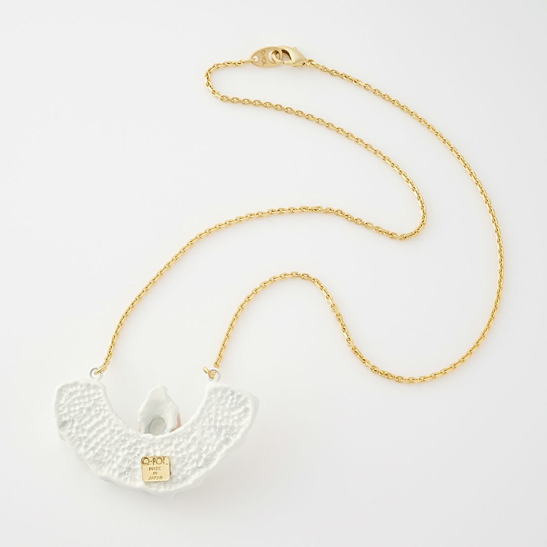 バレエコア フリル ホワイト  ローズ ネックレス