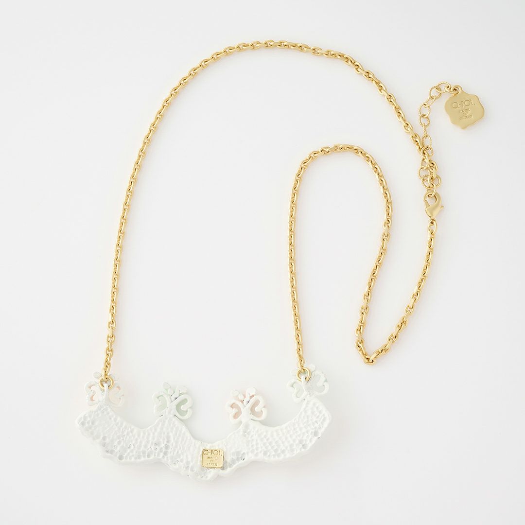 バレエコア フリル ホワイト  ネックレス