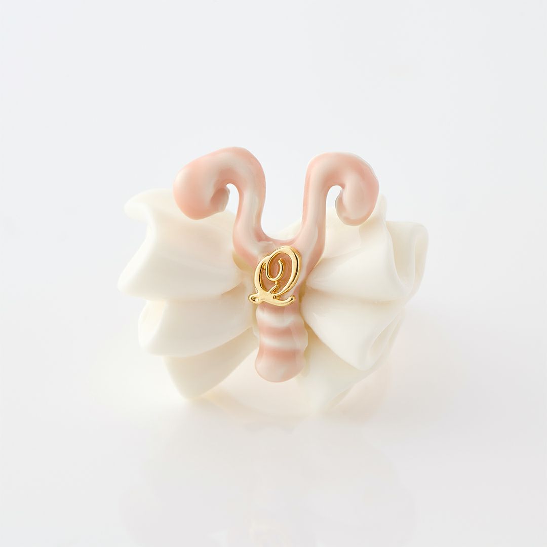 バレエコア フリル ピンク  ピアス