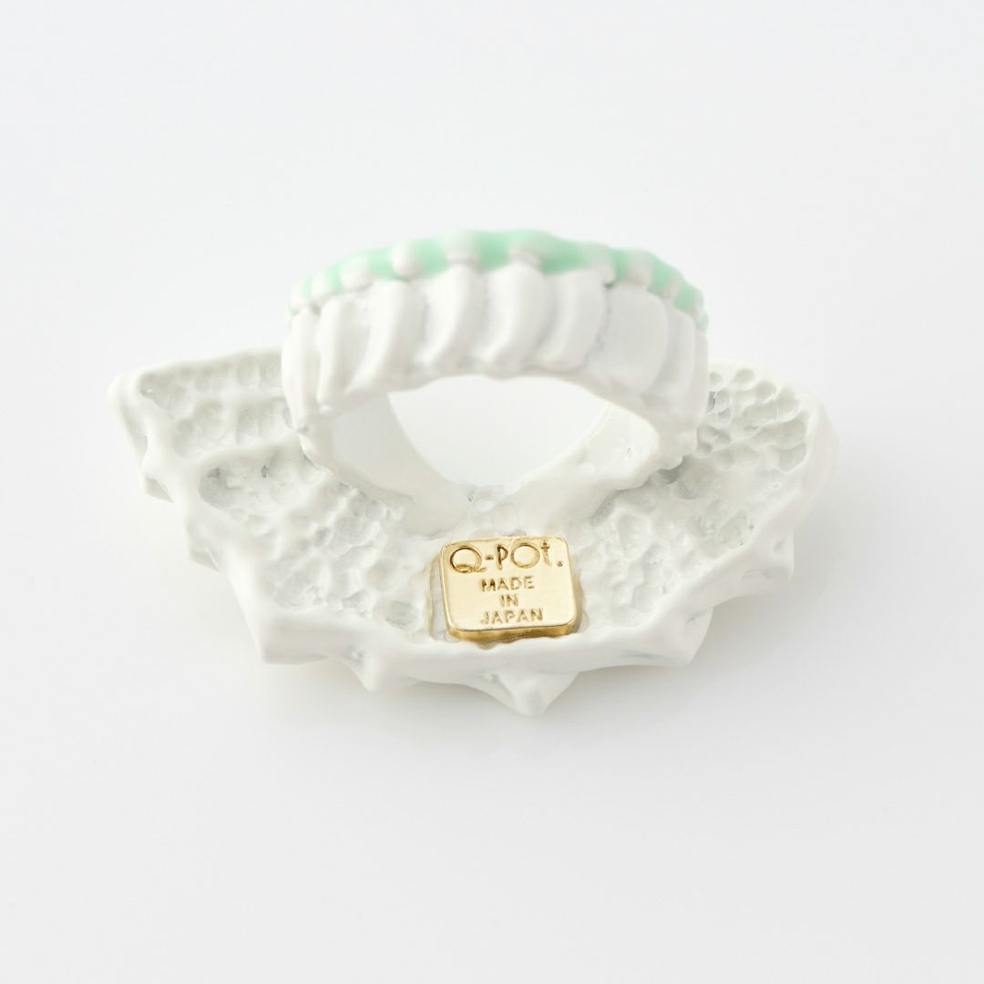 バレエコア フリル ホワイト リング