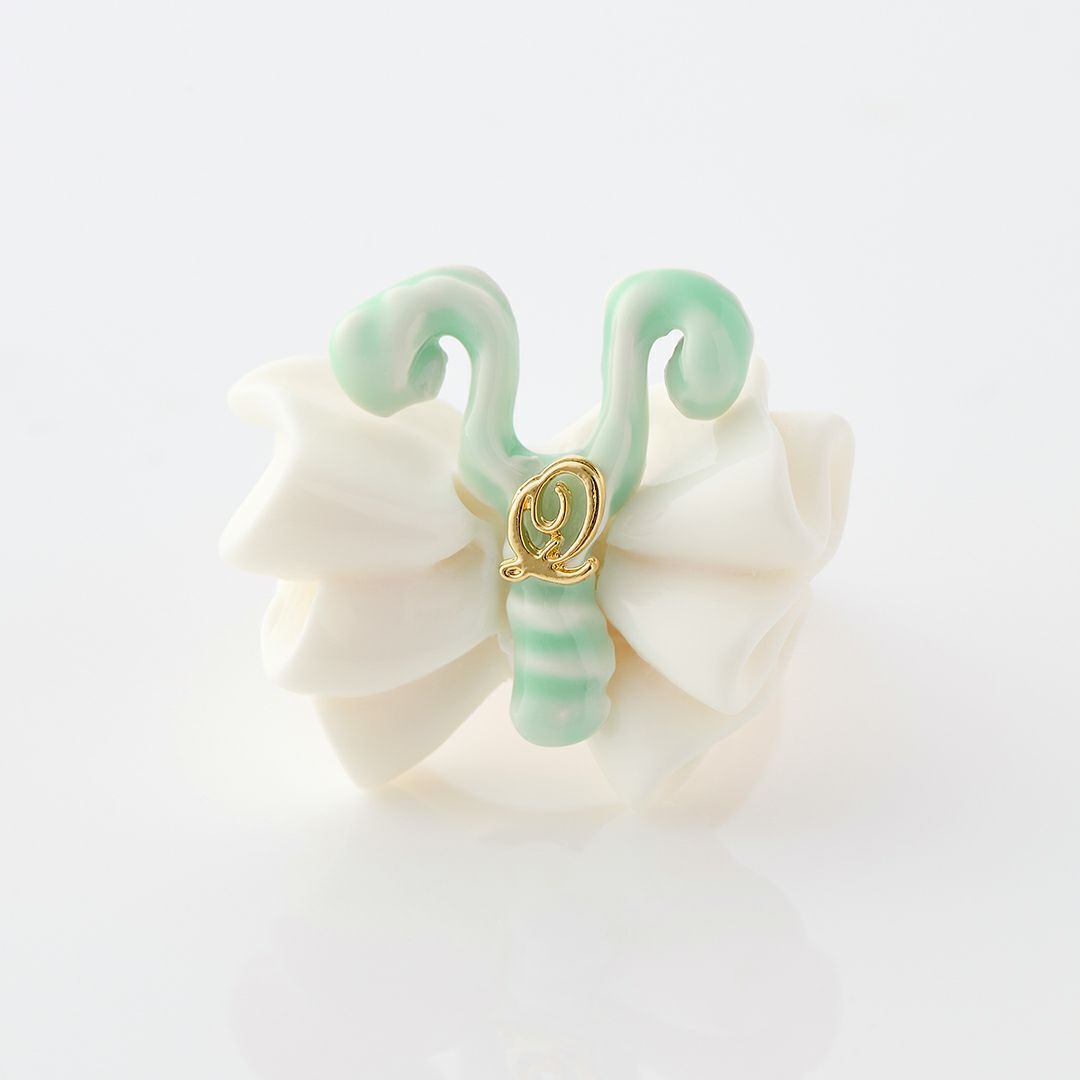 バレエコア フリル ミントグリーン イヤリング