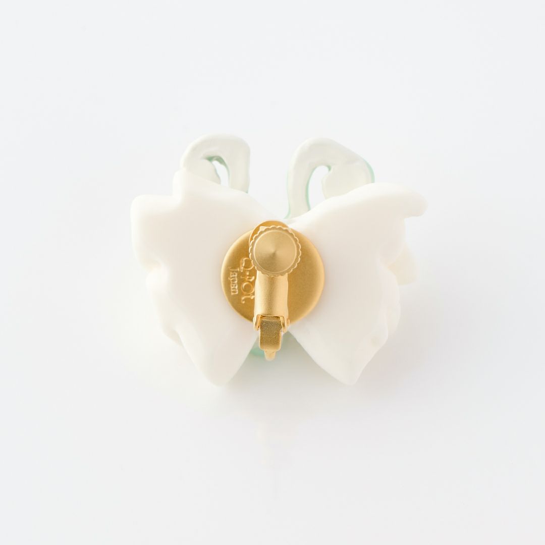 バレエコア フリル ミントグリーン イヤリング