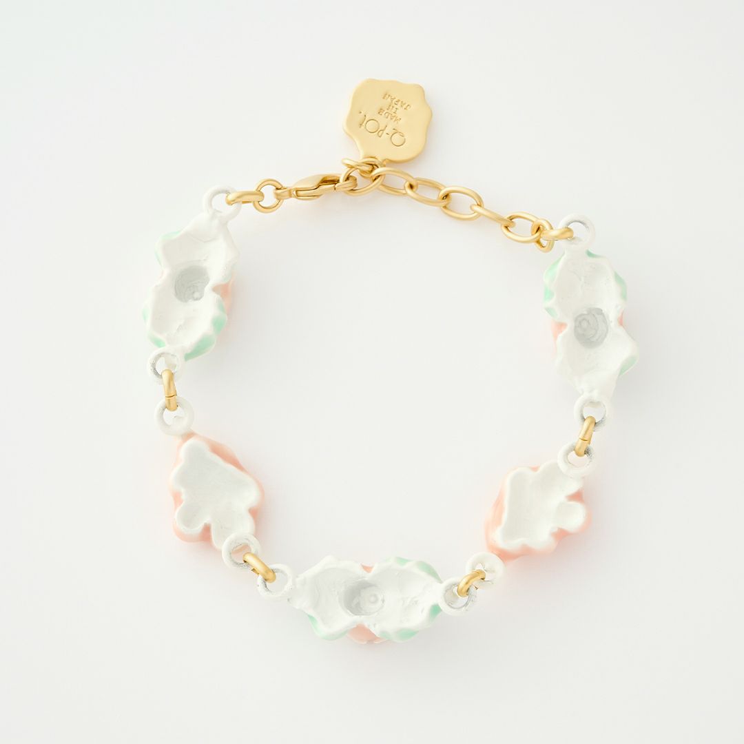 バレエコア フリル ローズ ピンク ブレスレット