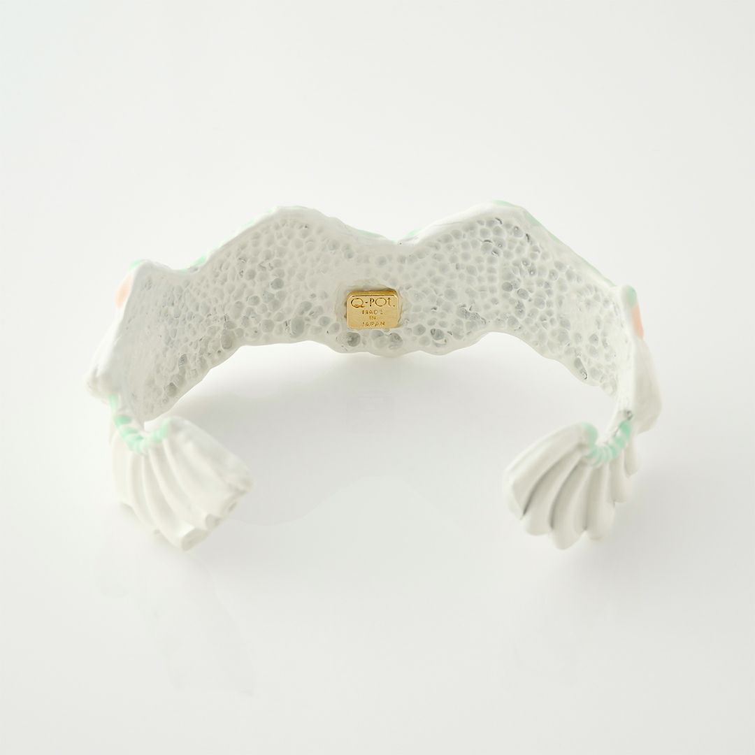 バレエコア フリル ホワイト ブレスレット