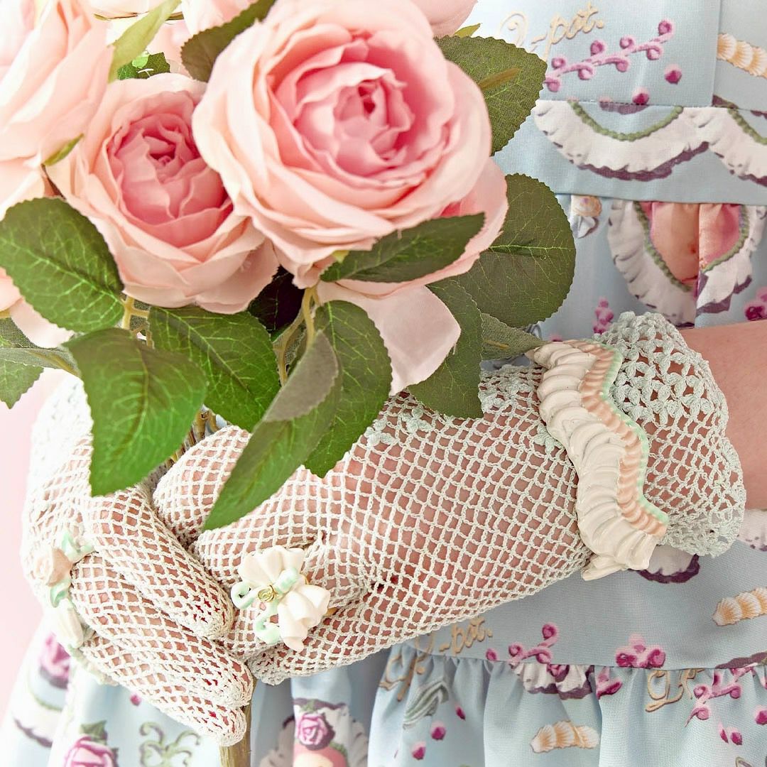 バレエコア フリル ホワイト ブレスレット