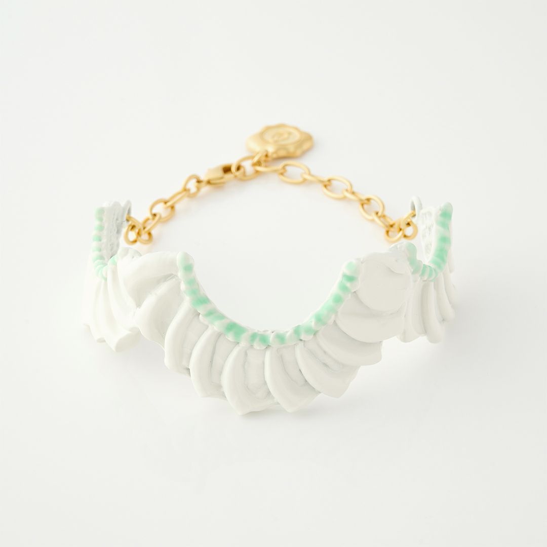 バレエコア フリル ホワイト ブレスレット