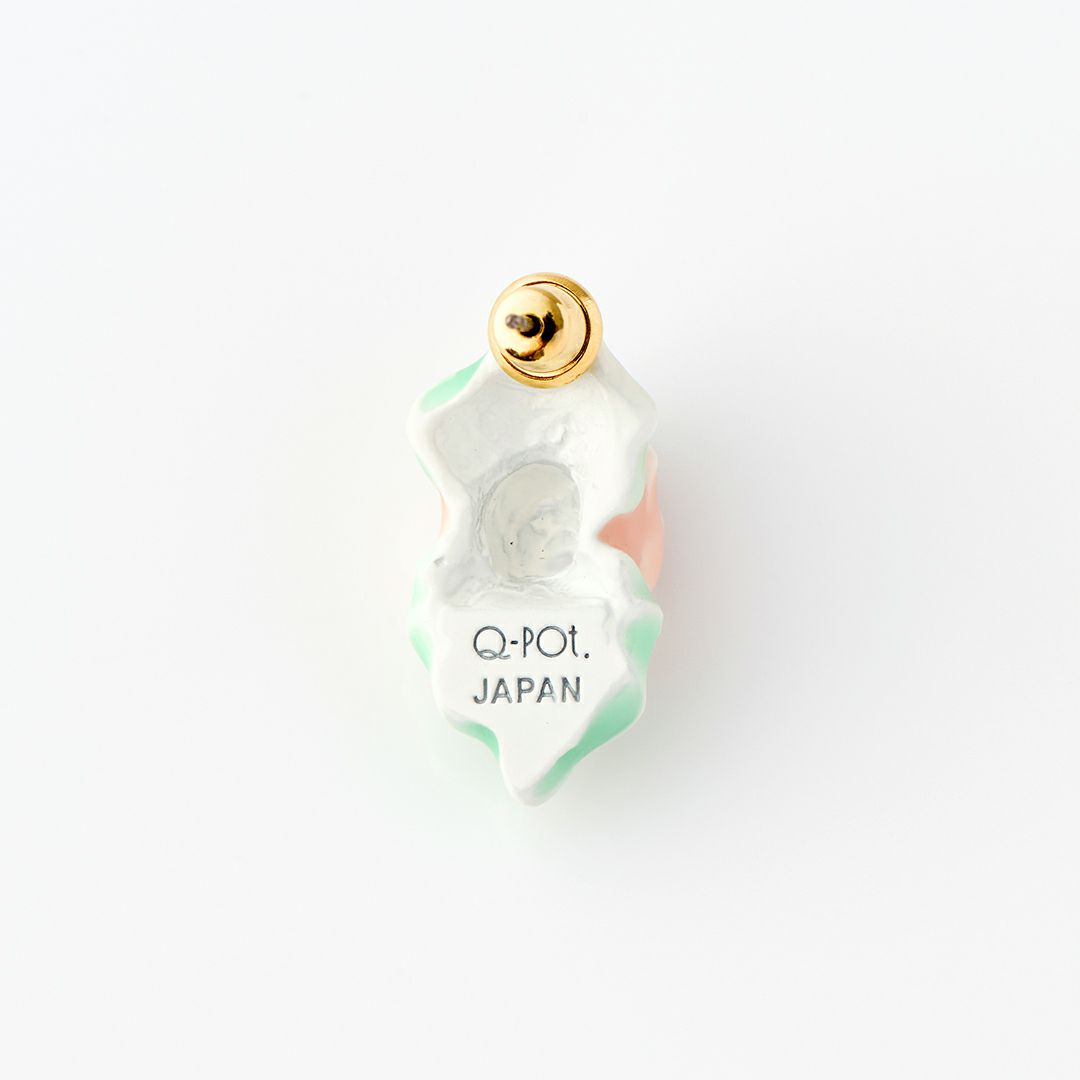 バレエコア フリル ローズ ピンク ピアス