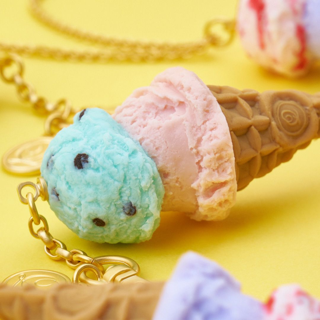 チョコミント　アイス　バッグチャーム