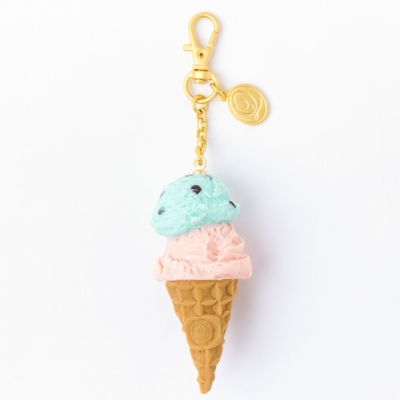 ミントチョコレート＆ストロベリー ダブルアイスクリーム バッグチャーム
