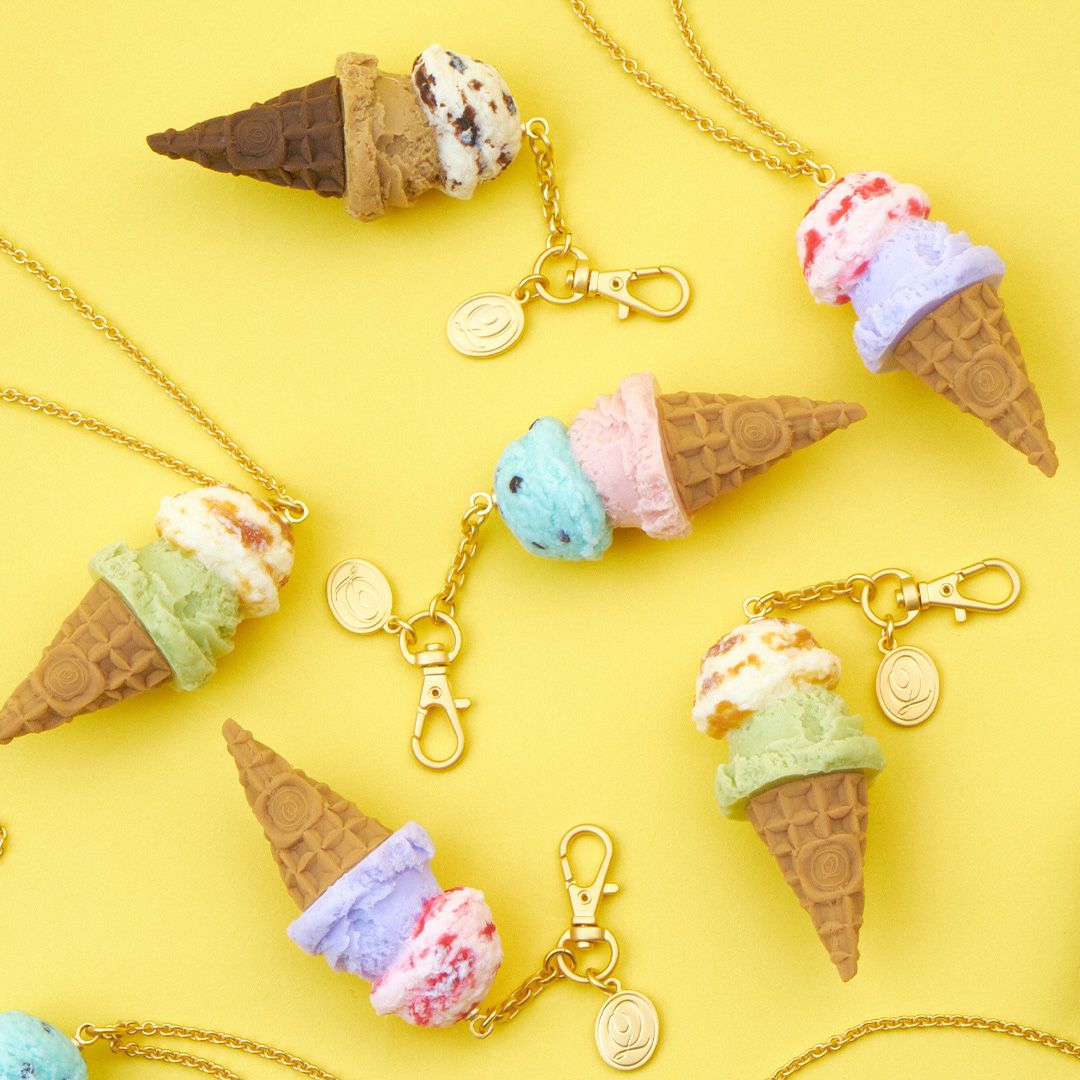 チョコミント　アイス　バッグチャーム