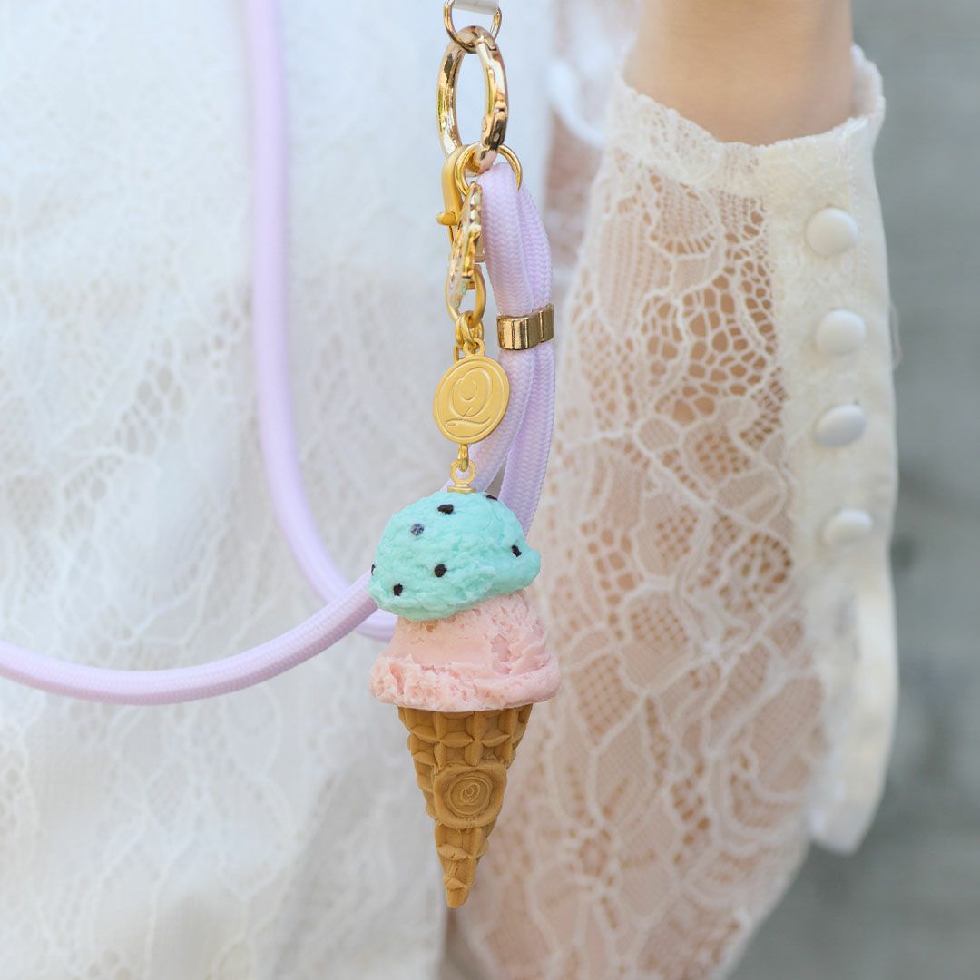 チョコミント　アイス　バッグチャーム