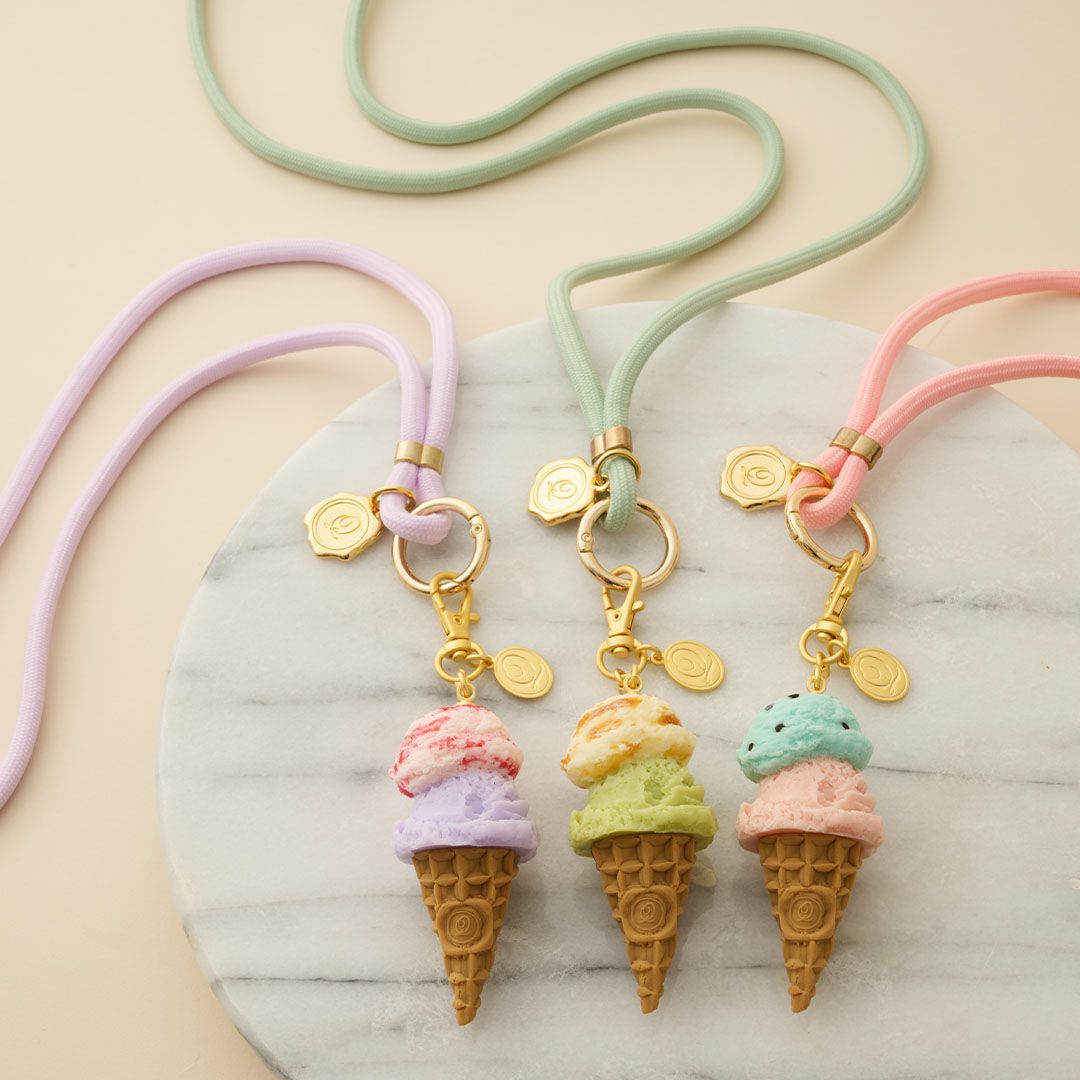 チョコミント　アイス　バッグチャーム