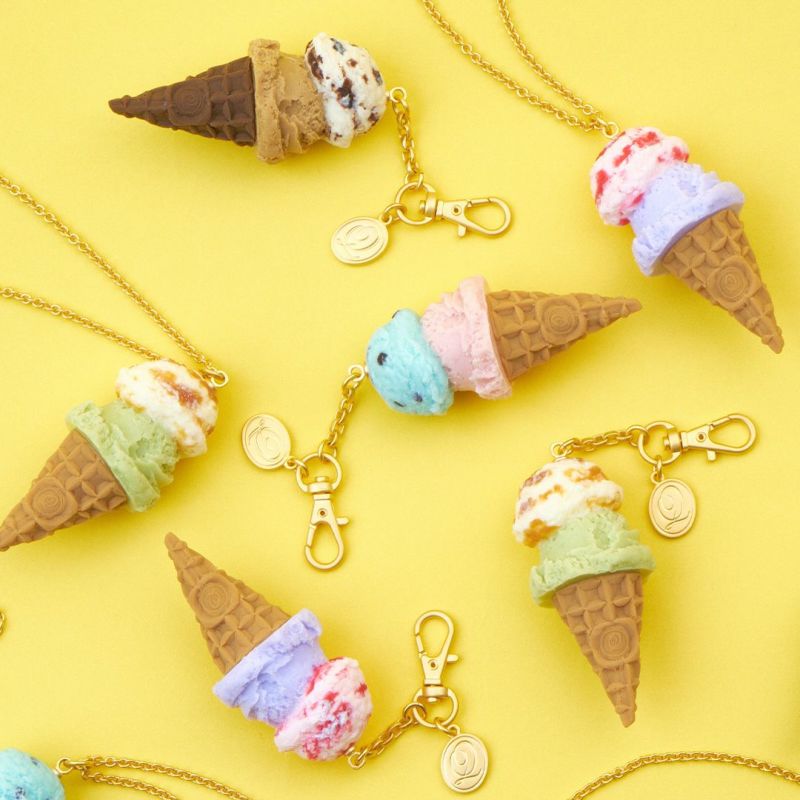 シーソルトキャラメル＆ピスタチオ ダブルアイスクリーム ネックレス | Q-pot. ONLINE SHOP