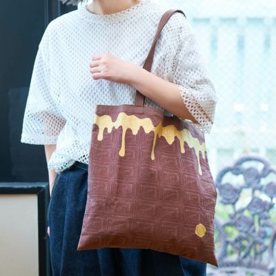 ビターチョコレート ワッシャー トートバッグ