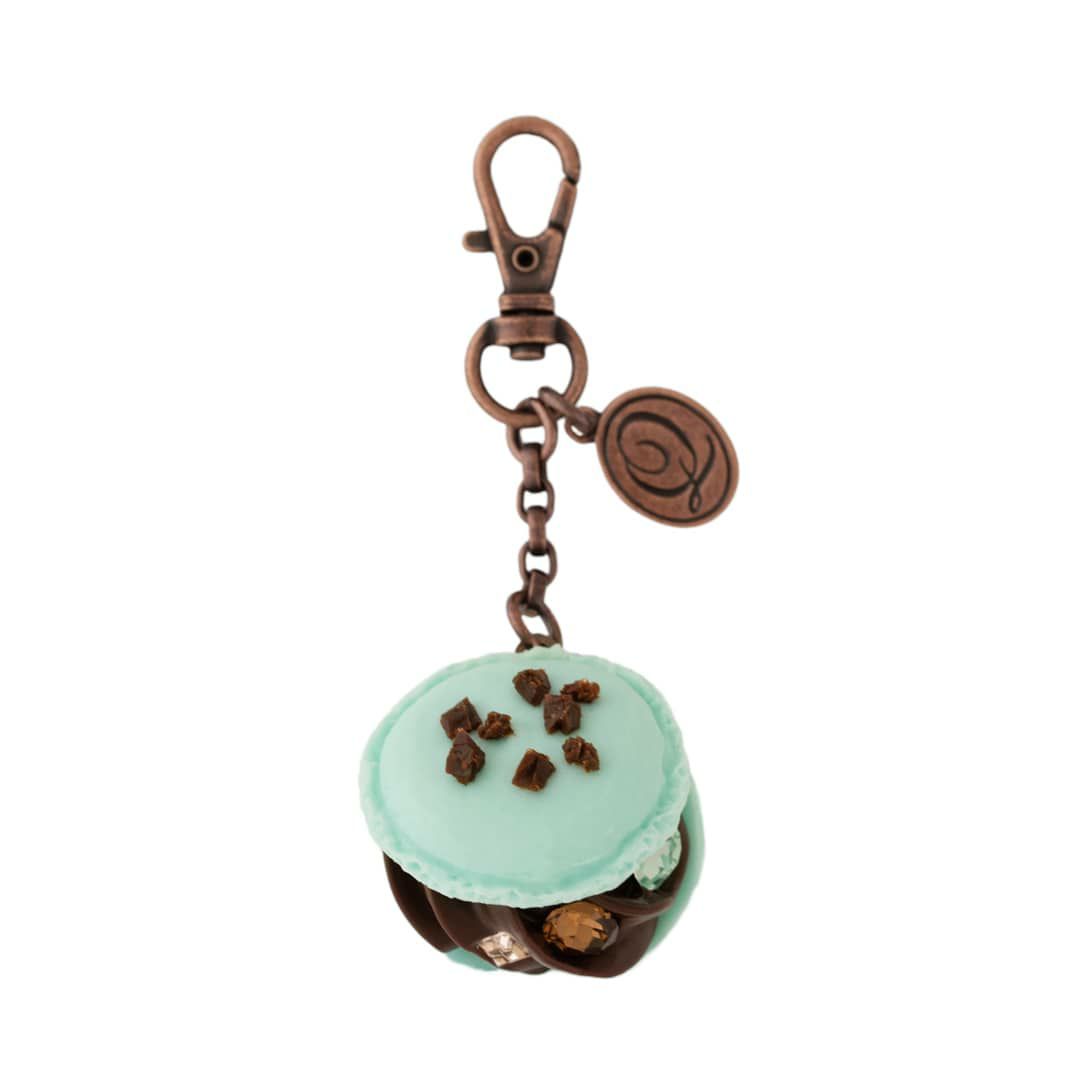 チョコミント　マカロン　バッグチャーム