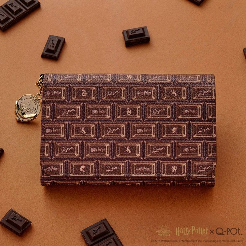 キューポット Q-pot チョコレート 長財布 - 長財布