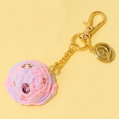 キラキラ ストロベリー＆ブルーベリー アイスクリーム バッグチャーム