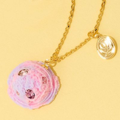 キラキラ ストロベリー＆ブルーベリー アイスクリーム ネックレス