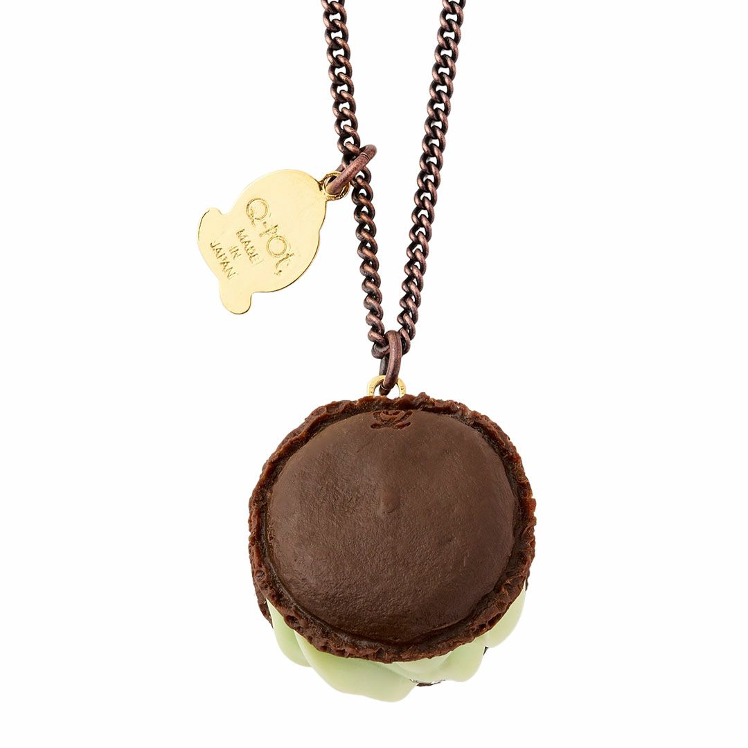 ブラウニーピスタチオマカロン ネックレス ミント オンラインショップ限定