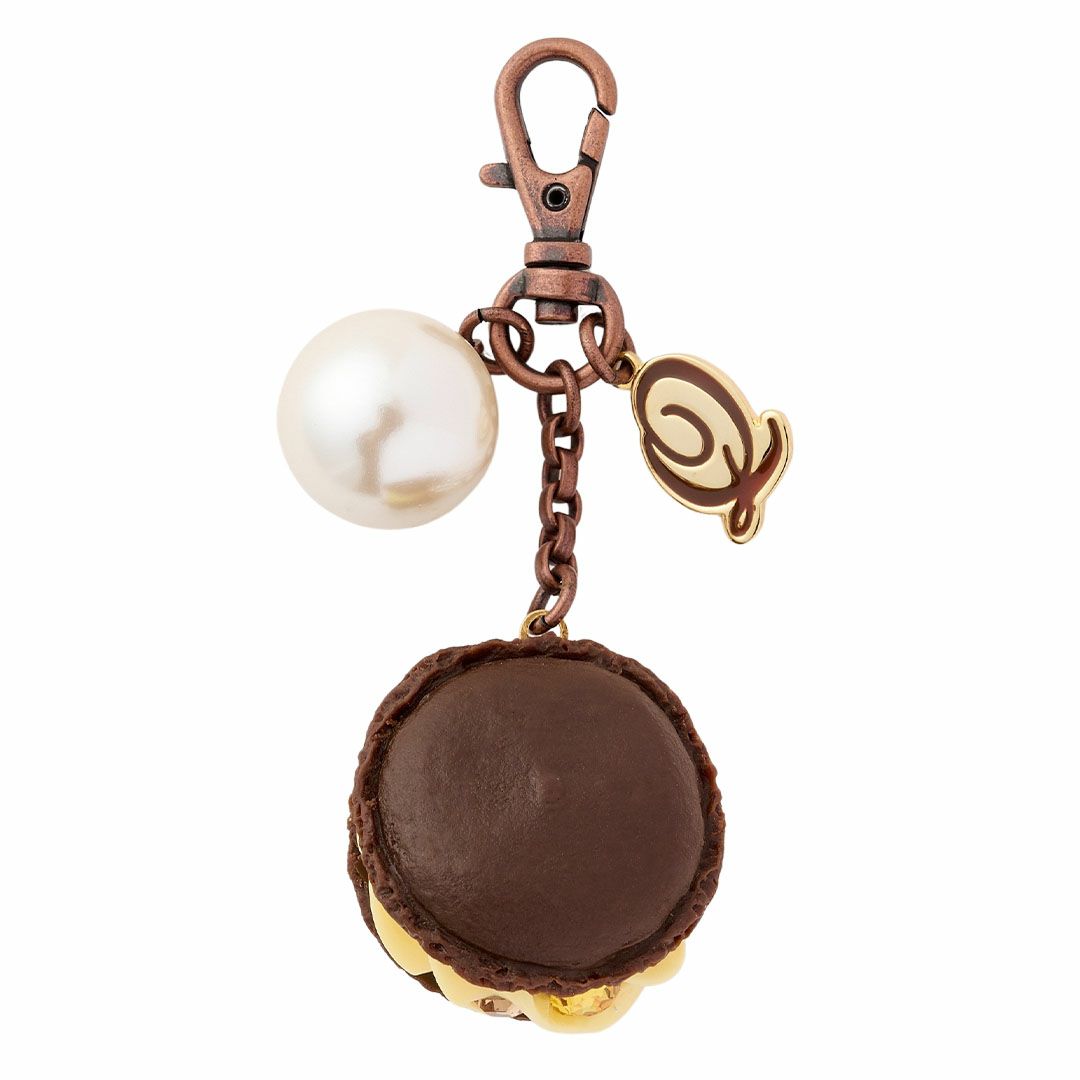 ブラウニーカスタードマカロン バッグチャーム イエロー オンラインショップ限定